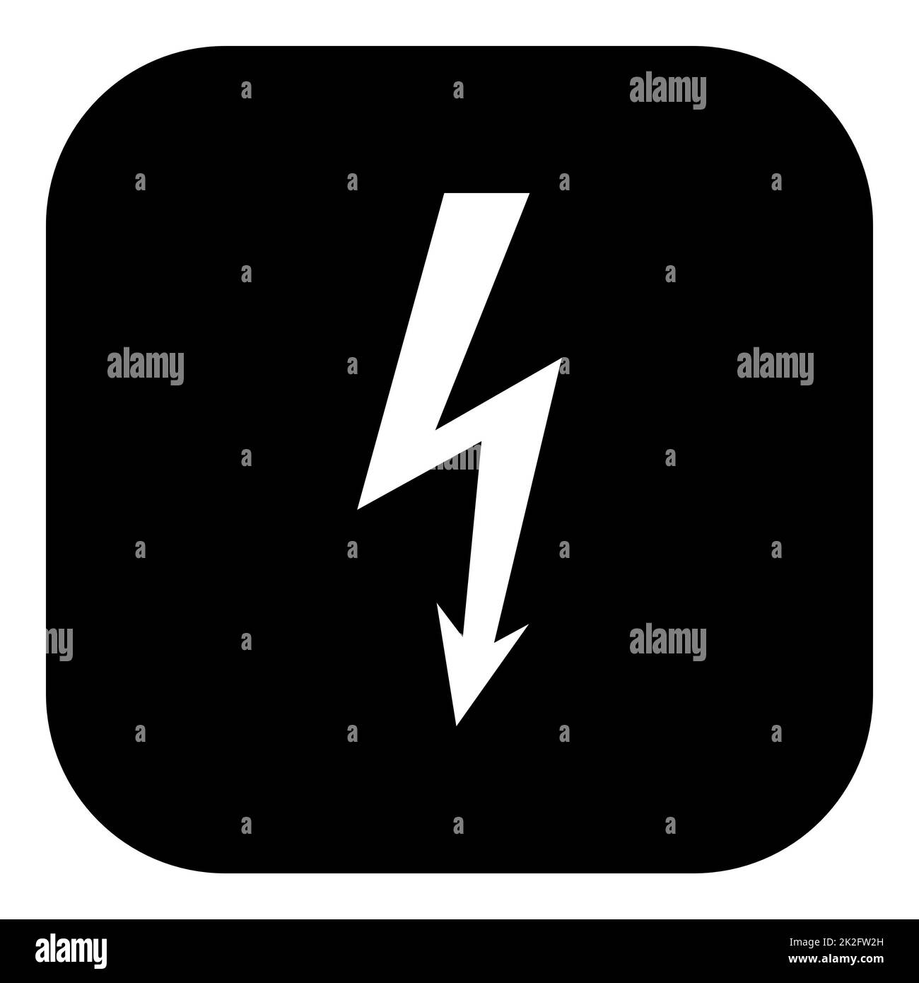 Lightning and app icon Stock Photo