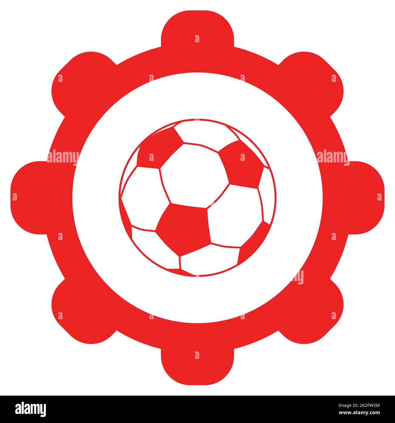 Soccer ball and wheel Stock Photo