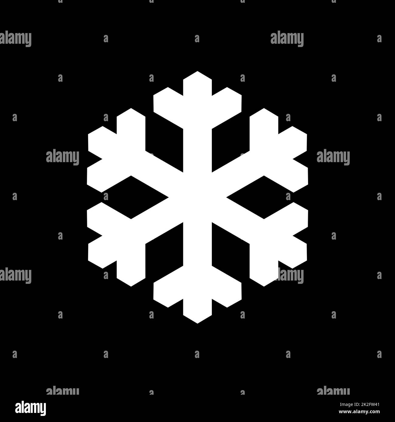 Snow flake and background Stock Photo