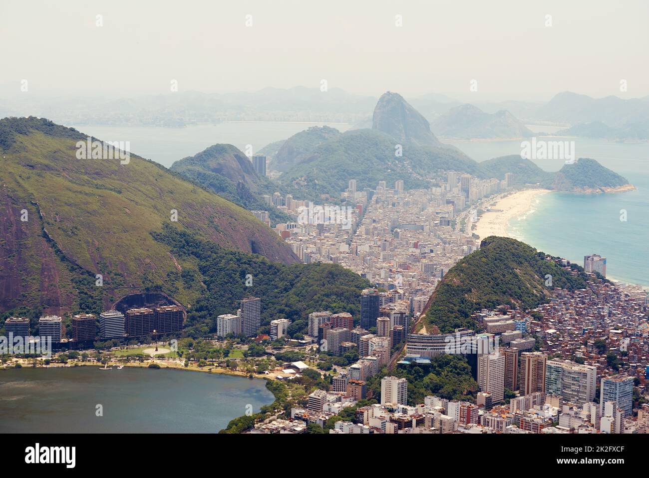 Visit Rio. A view of the city of Rio de Janeiro, Brazil. Stock Photo