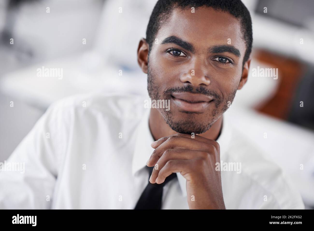 Ready for success. Cropped portrait of a confident young businessman ...