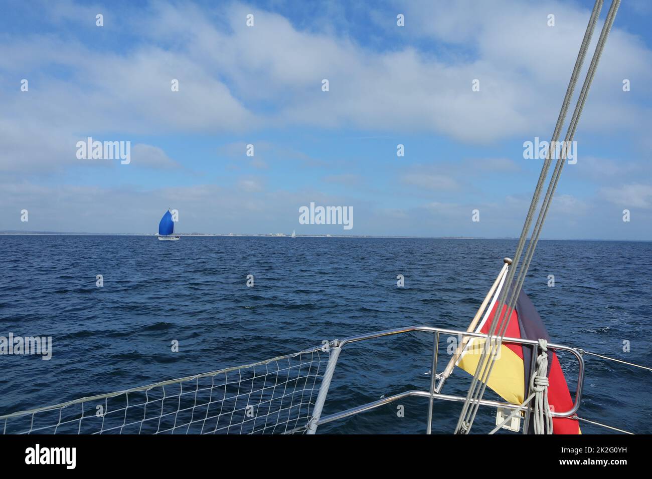Sailing on the Baltic Sea Stock Photo