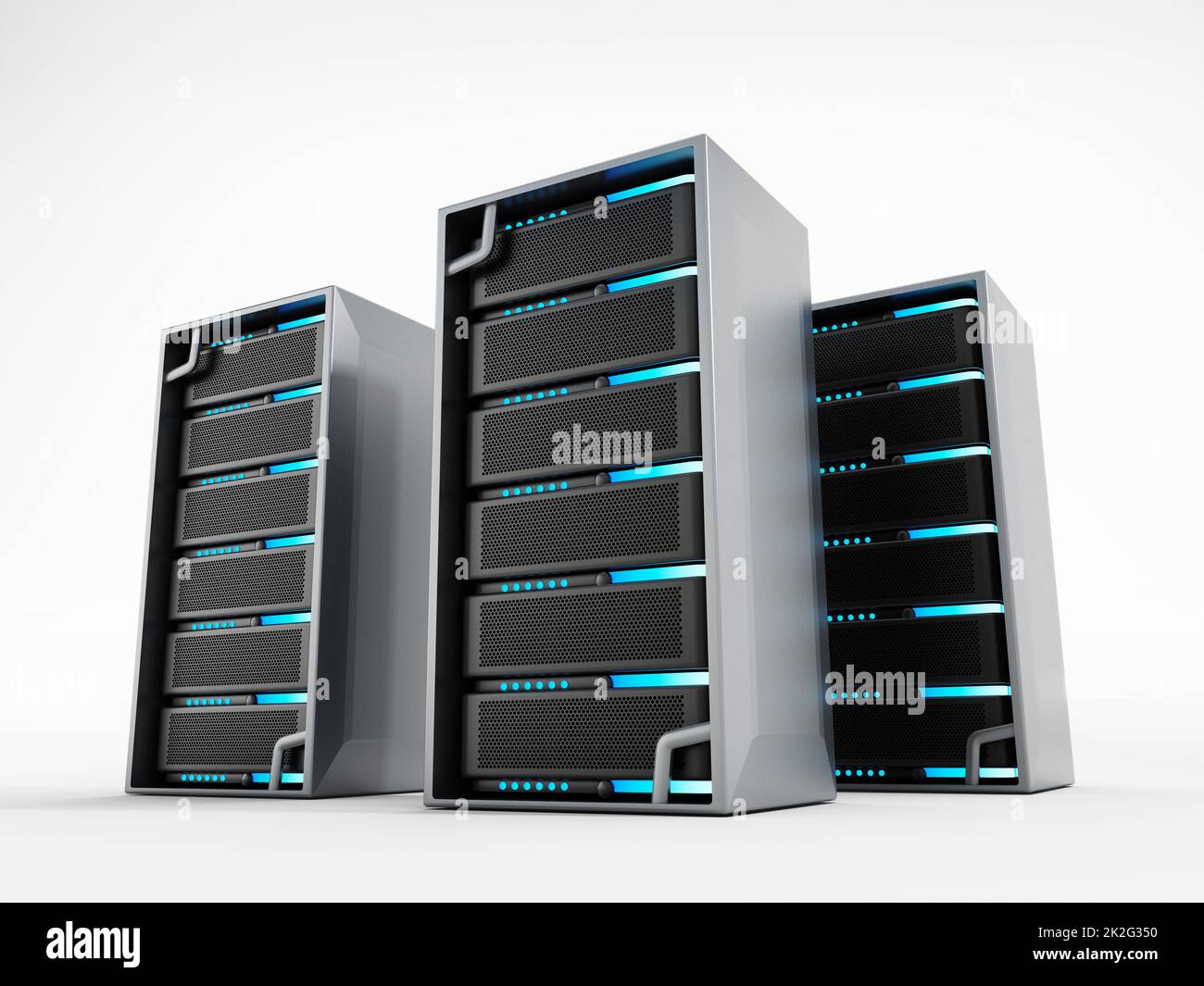Network servers Stock Photo