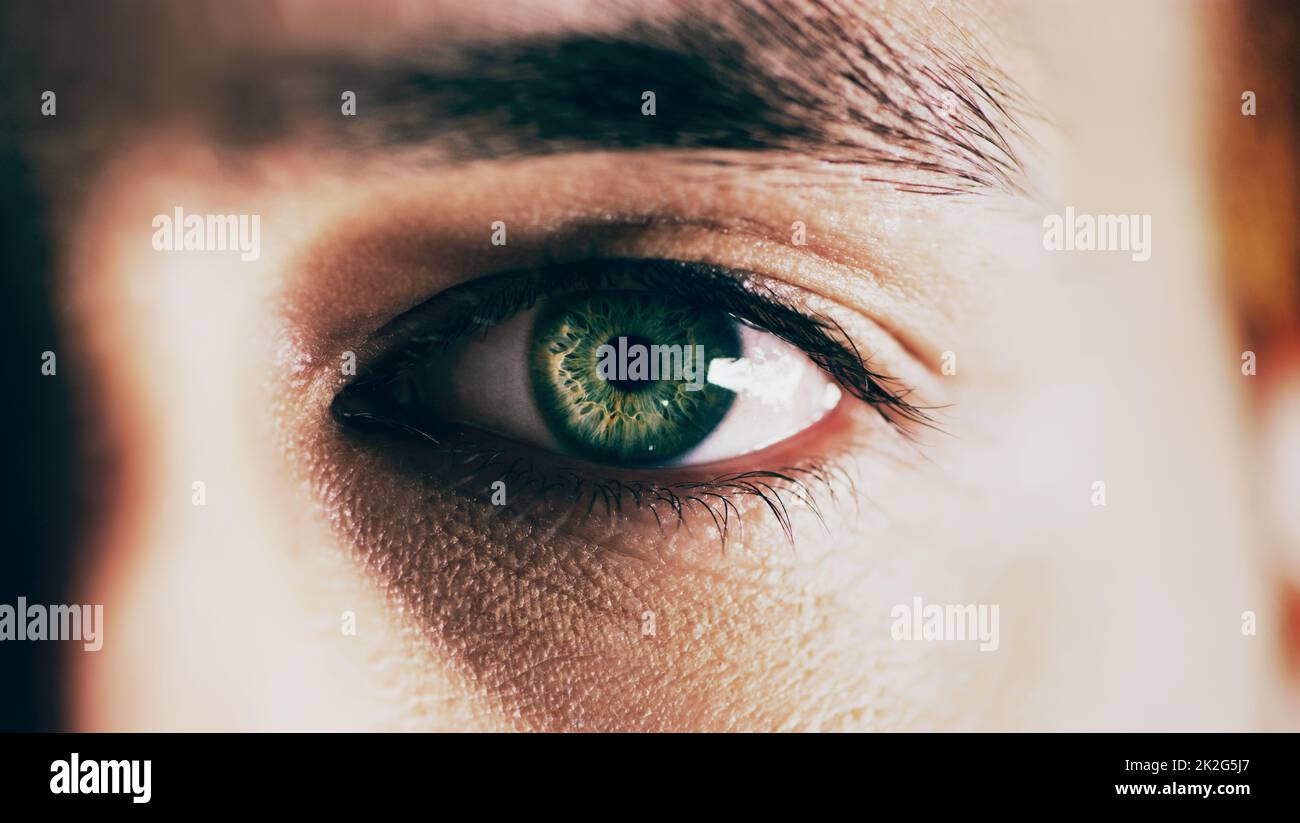 Bright Green Eyes Men