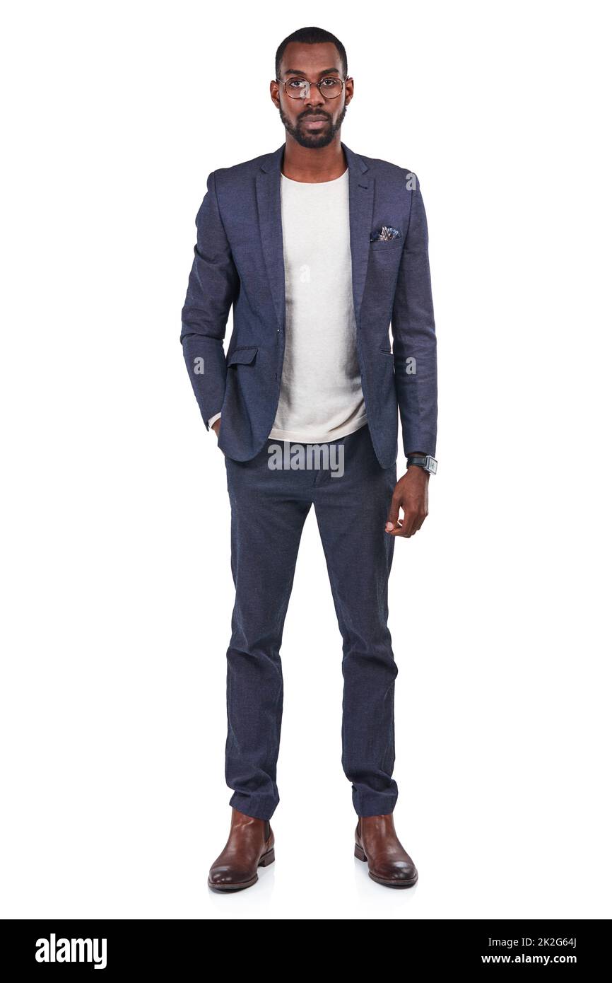 Unlimited confidence and style. Studio portrait of a confident young