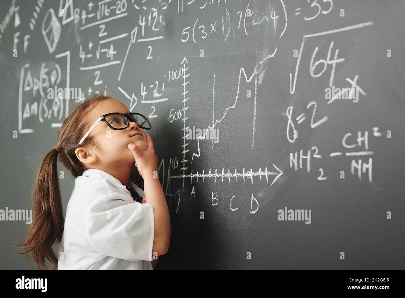 Girl math student board hi-res stock photography and images - Alamy
