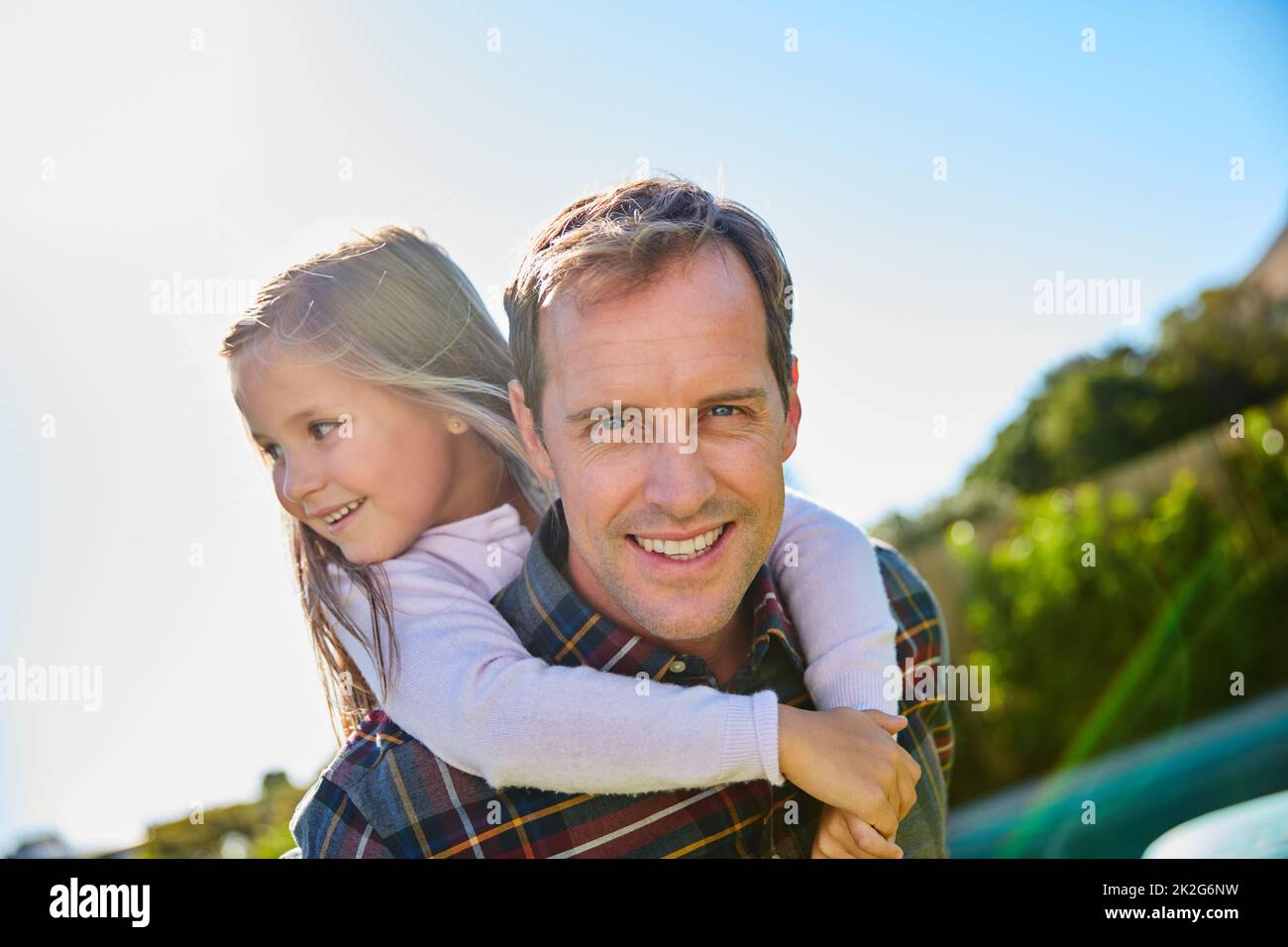 I prefer spending my free time with my daughter. Cropped shot of a