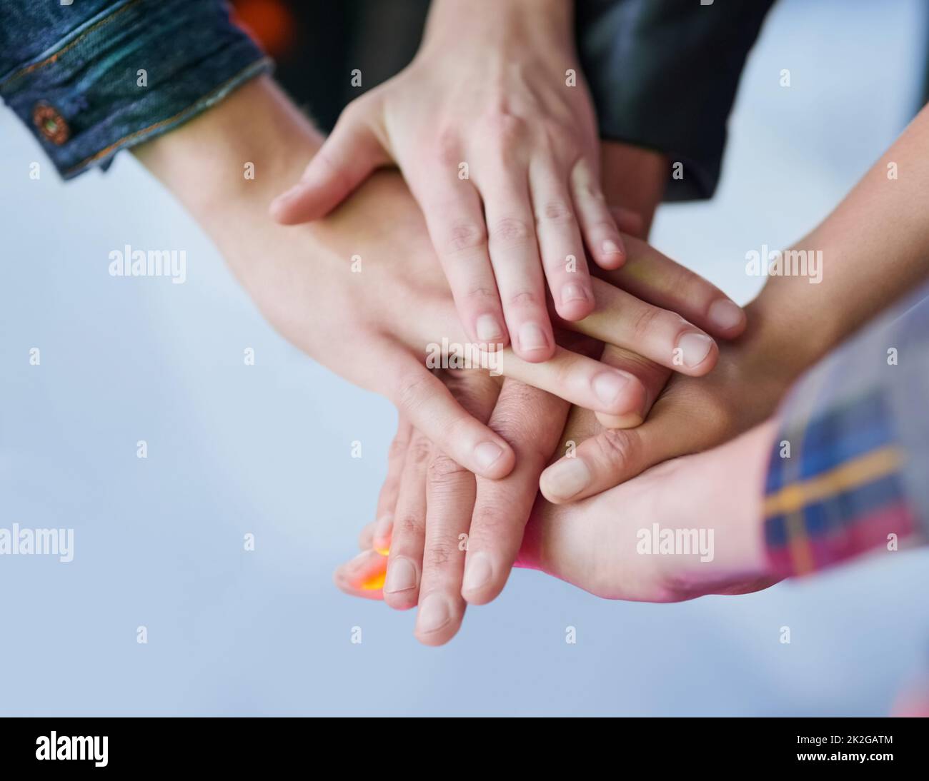 Friends making a pact hi-res stock photography and images - Alamy