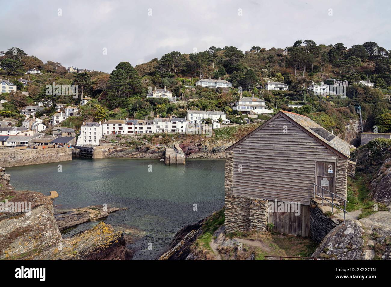 The Net Loft on the clifftops at at the little fishing village of