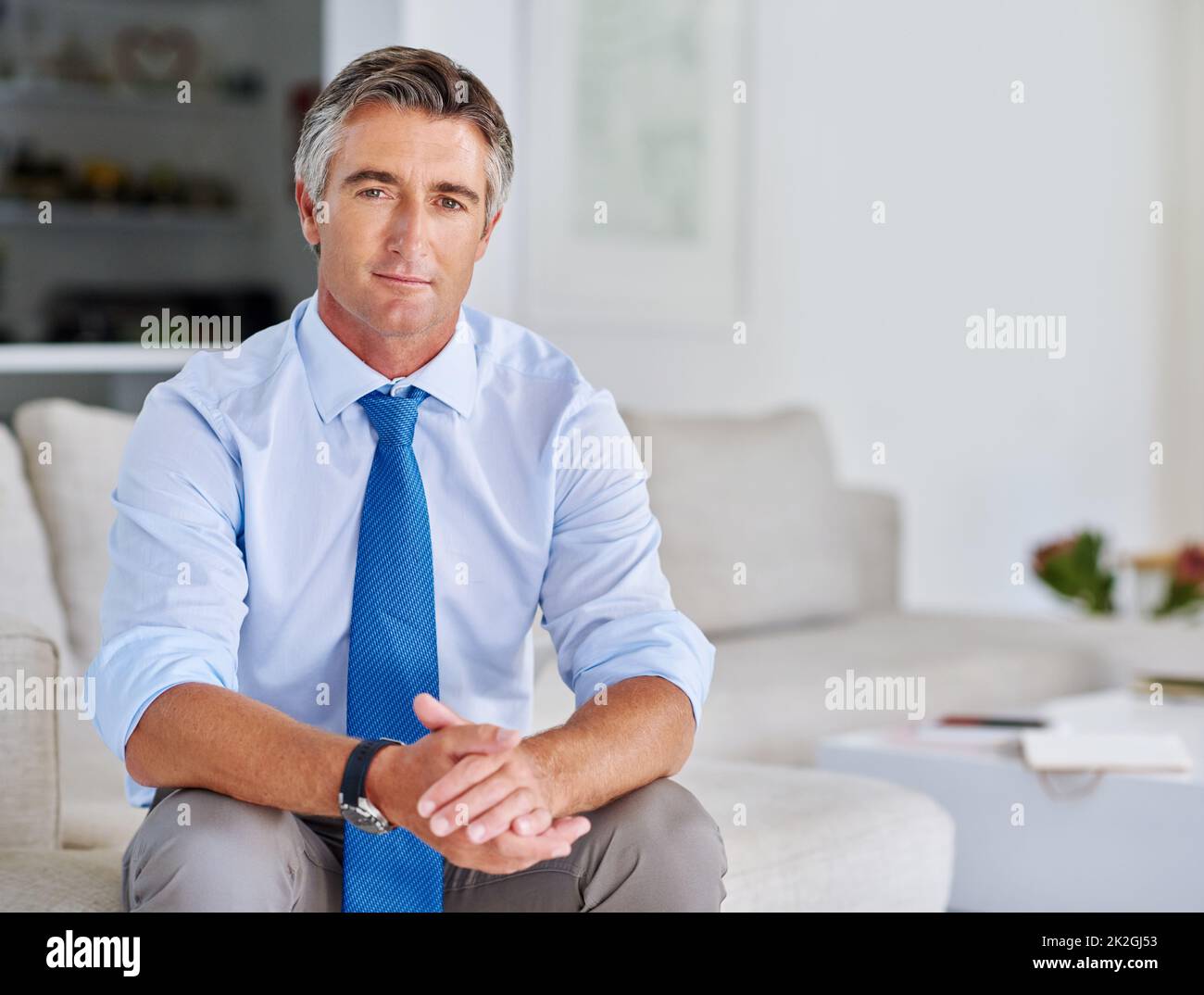 I have a lot of business experience to share. Portrait of a mature