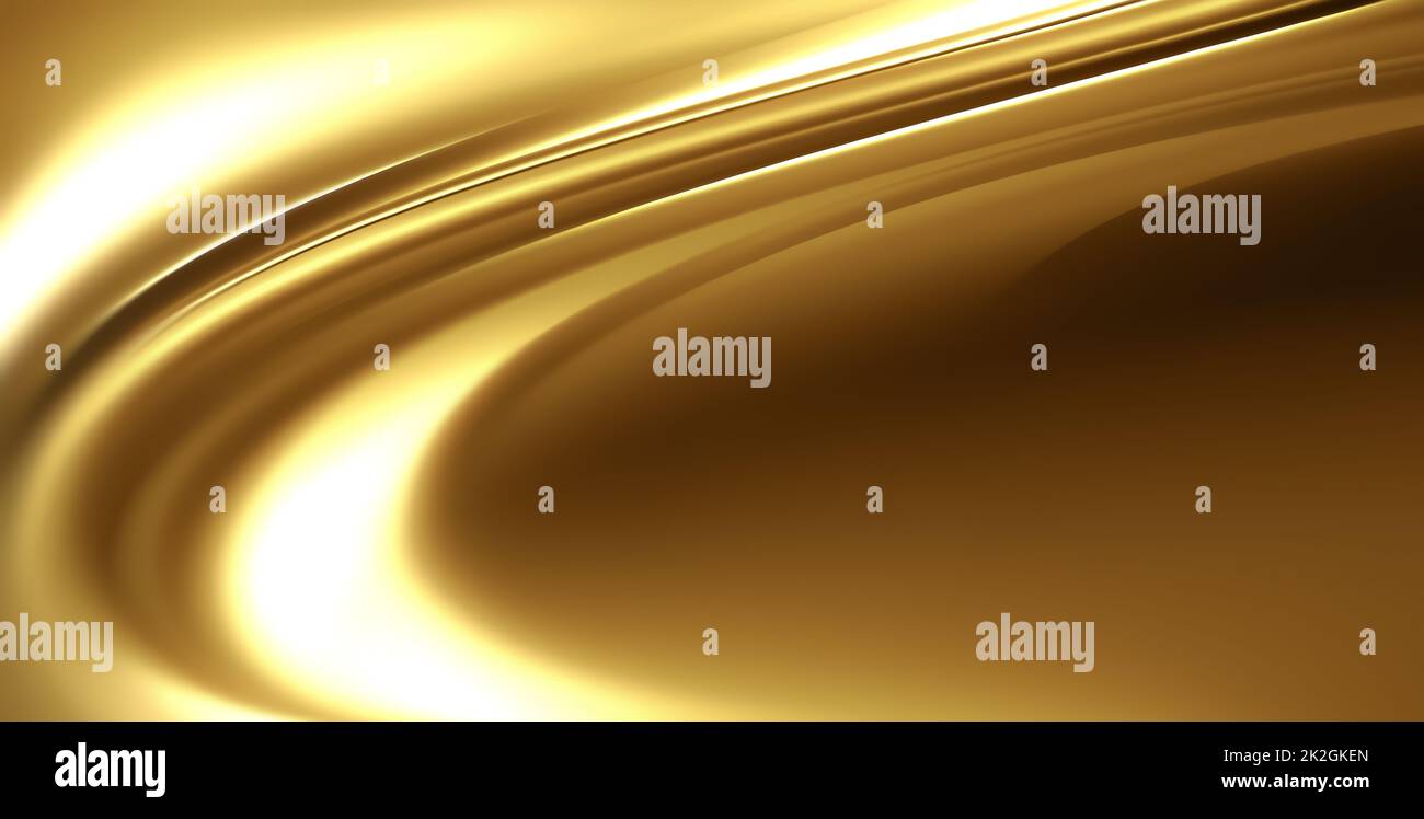 Bright Saturated Gold Background Stock Photo