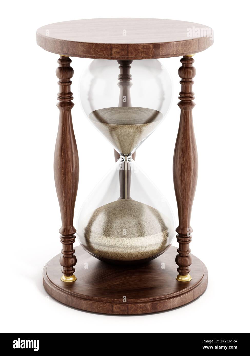 Hourglass Isolated On White Background Stock Photo Alamy