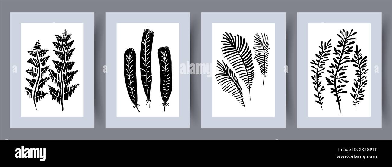 Printable wall art vector poster set vector Stock Photo - Alamy