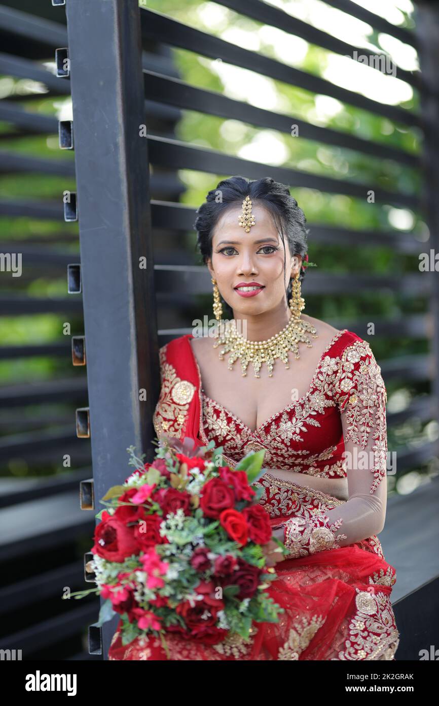 Pin by SonaliNFdo on Homecoming brides | Wedding attire, Bridal lehenga,  Red wedding