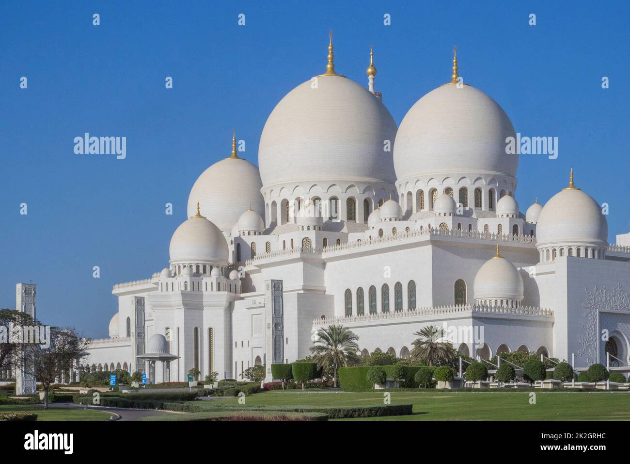 United Arab Emirate , Abu Dhabi - Sheikh Zayed Grand Mosque Stock Photo