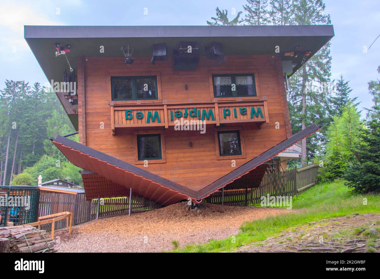 House upside down Stock Photo - Alamy