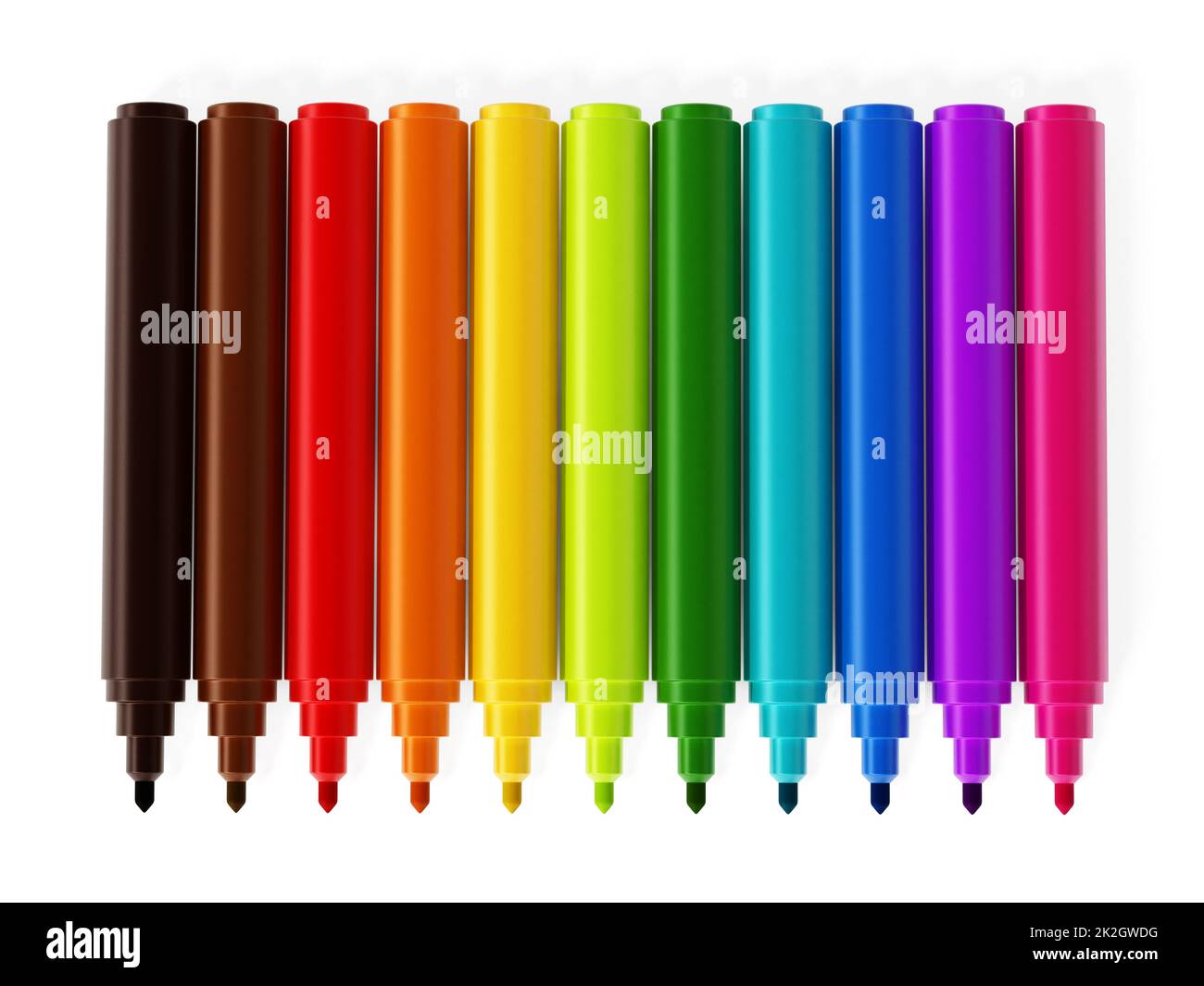 https://c8.alamy.com/comp/2K2GWDG/color-marker-color-pen-set-2K2GWDG.jpg