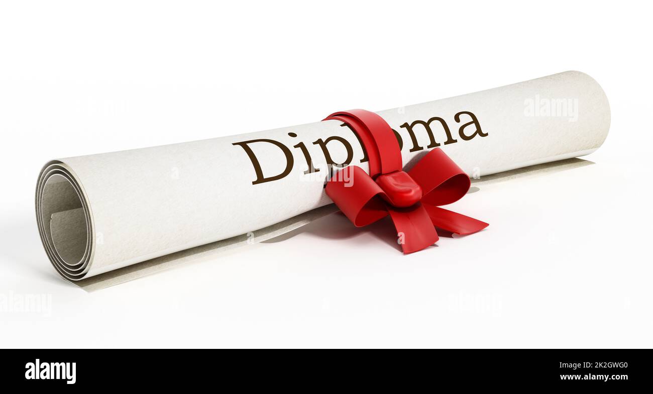 Diploma rolled hi-res stock photography and images - Alamy