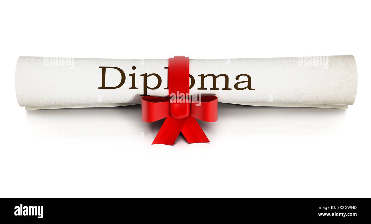 Diploma degree white background hi-res stock photography and images - Alamy