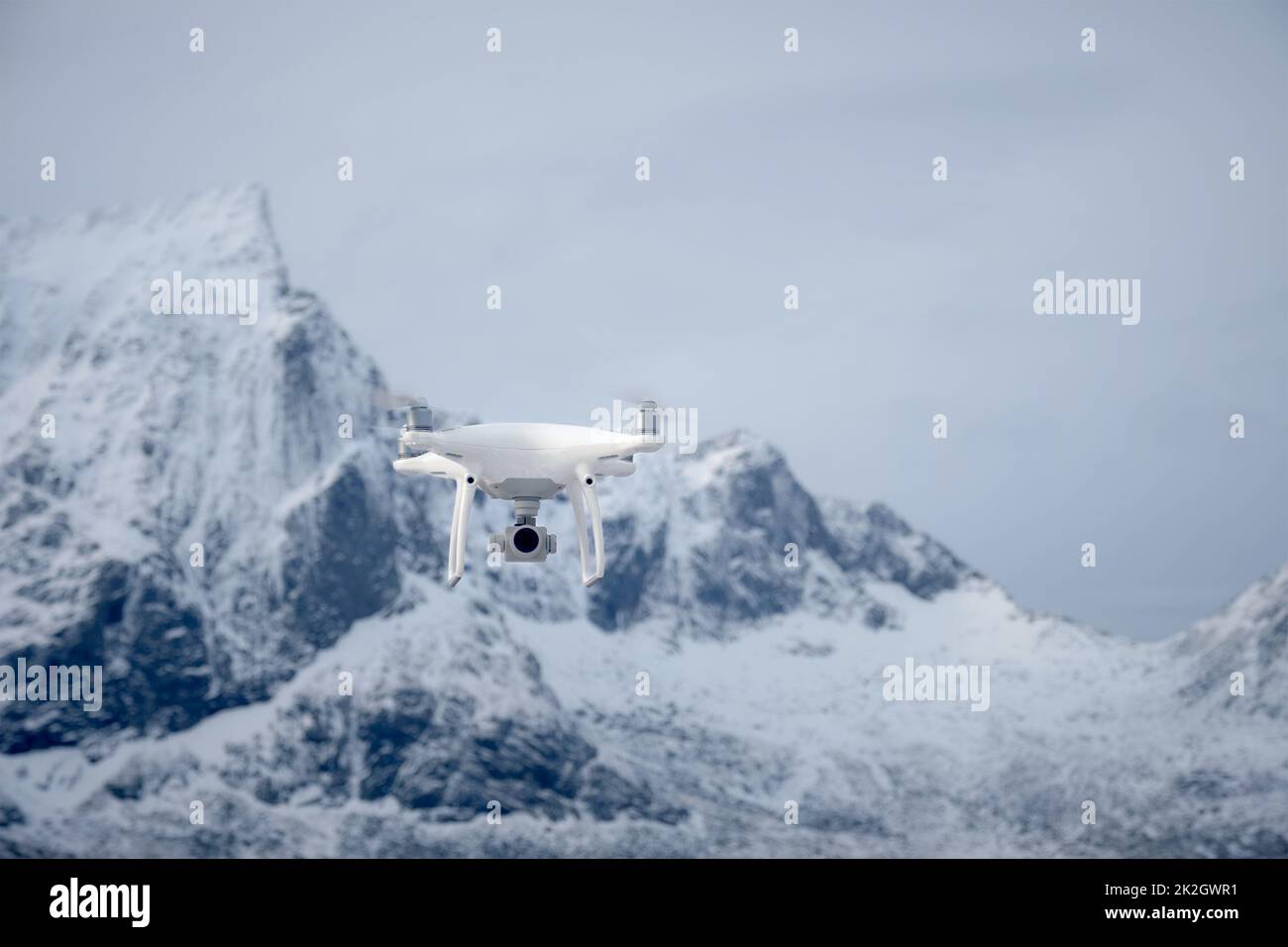 Drone with digital camera Stock Photo