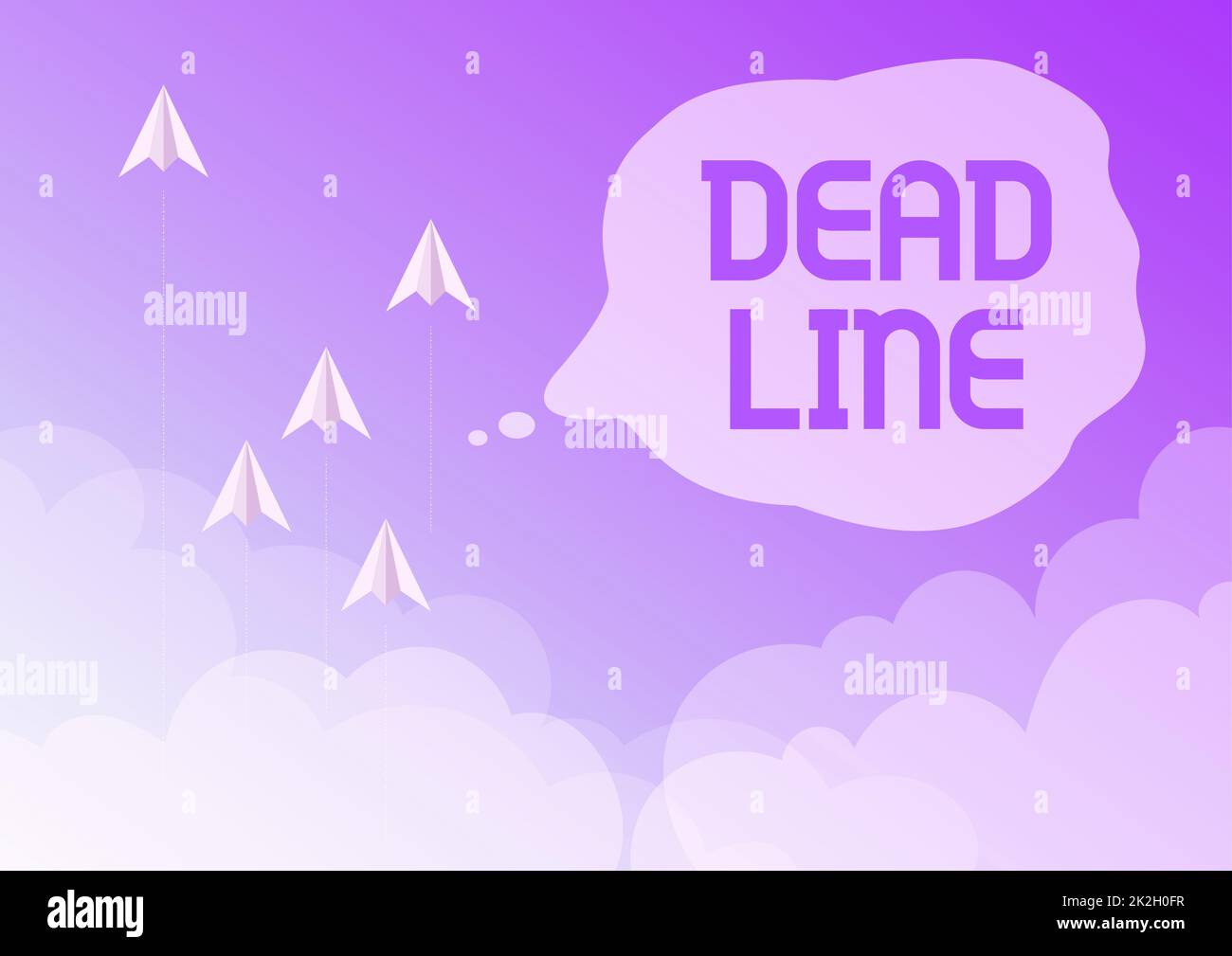 Sign displaying Dead Line. Business showcase Period of time by which ...
