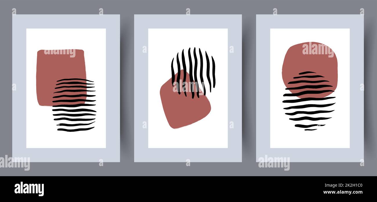 Printable wall art vector poster set Stock Photo - Alamy
