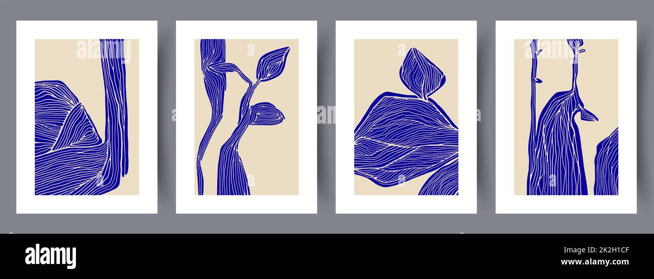 Printable wall art vector poster set vector Stock Photo - Alamy