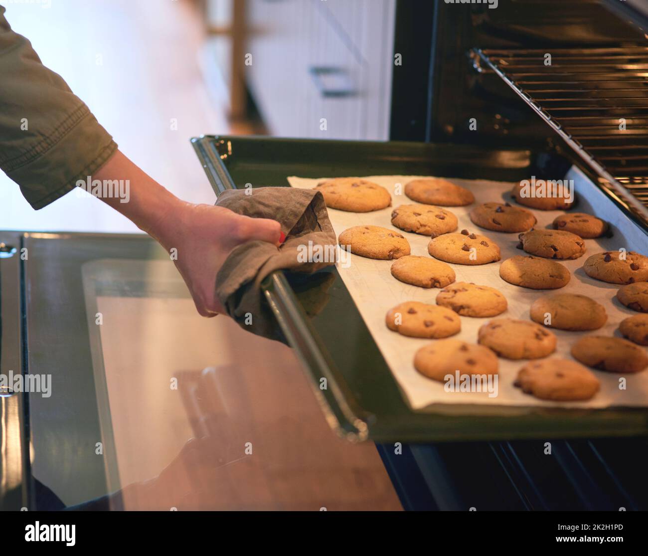 Nothing smells better than home baked cookies. Cropped shot of an