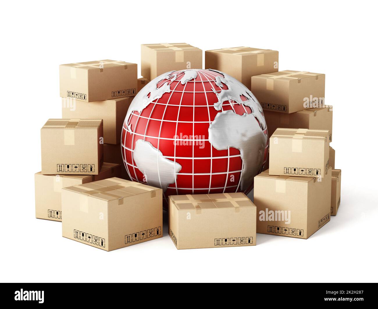 Himmel fe Optimal Cargo parcel globe hi-res stock photography and images - Alamy