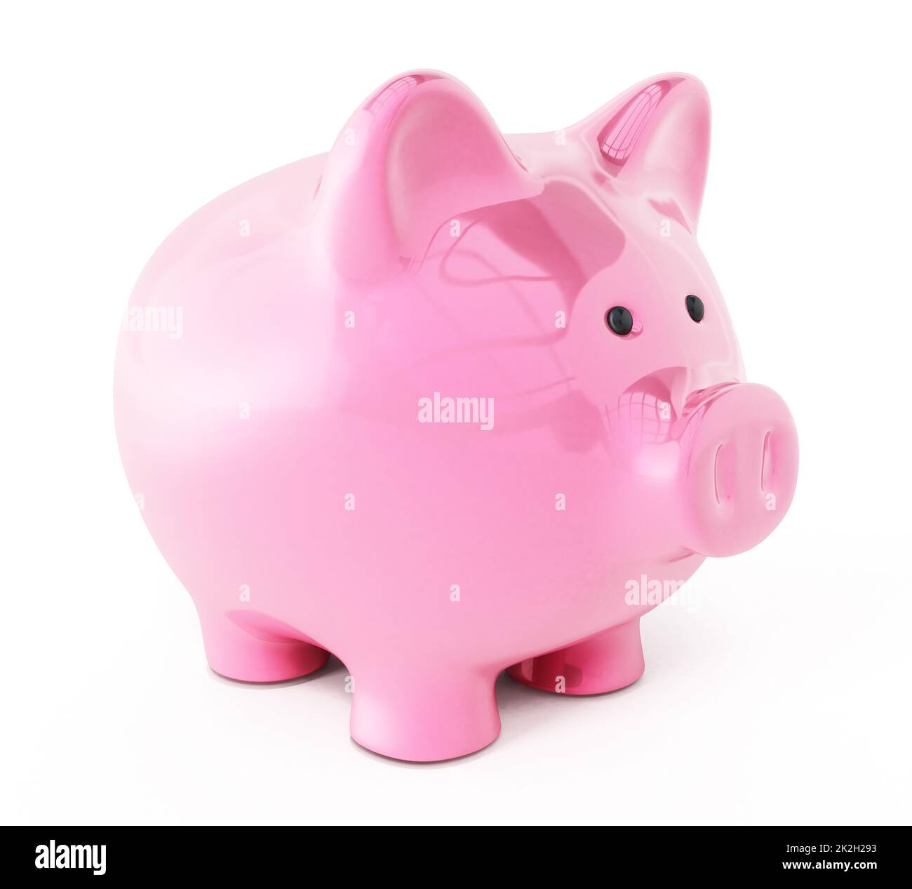 Piggy bank isolated on white background Stock Photo - Alamy