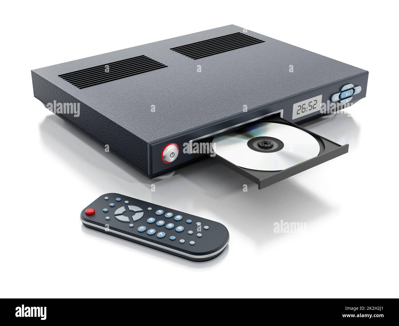 Bluray player with open disc tray Stock Photo Alamy