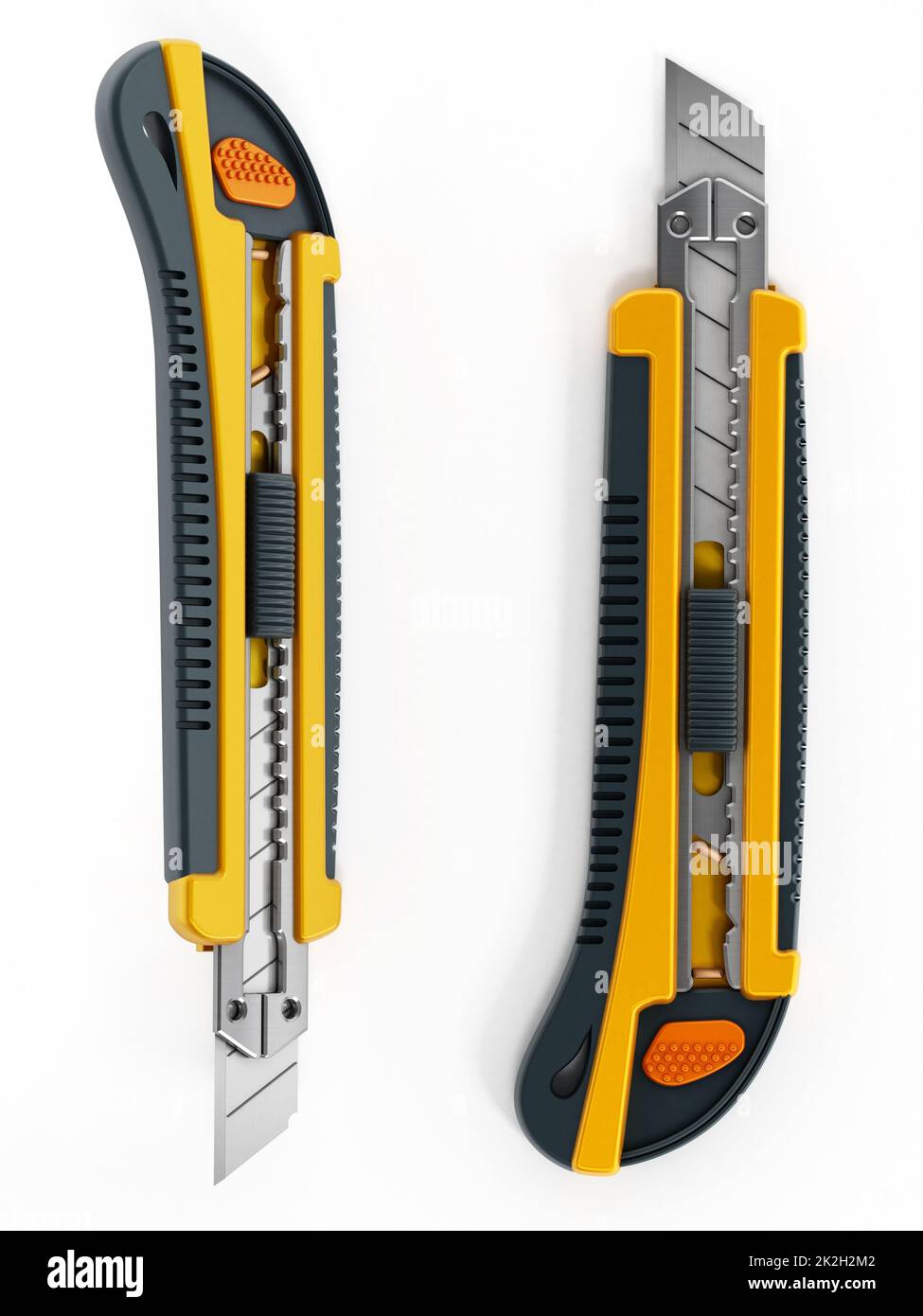 Yellow box cutter Stock Photo Alamy