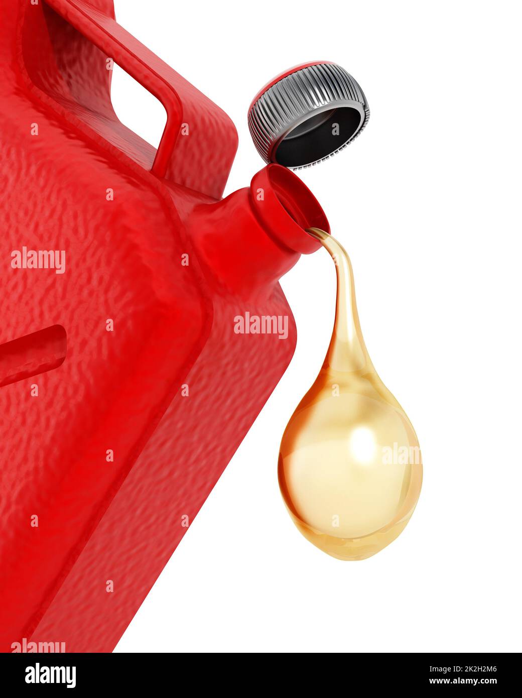 Red gas can Stock Photo Alamy