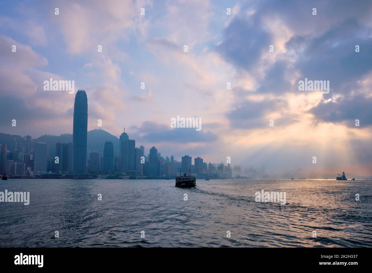 Hong Kong skyline. Hong Kong, China