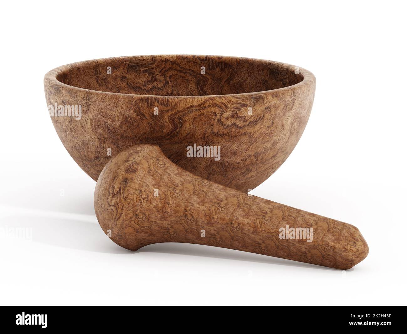 Wooden pestle and mortar Stock Photo - Alamy