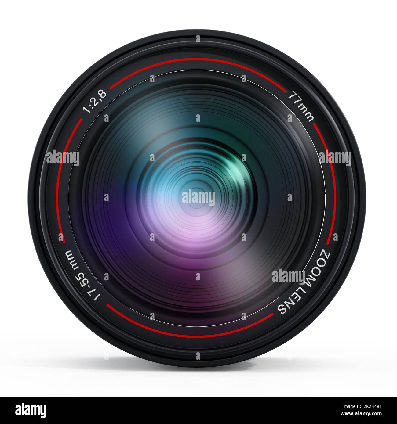 Camera lens with reflection Stock Photo Alamy
