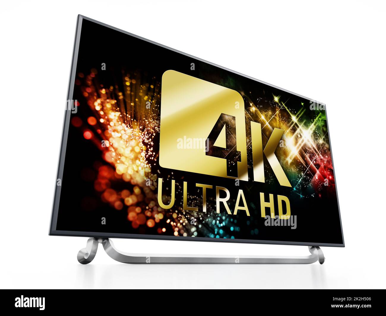 4K ULTRA HD television. 3D illustration Stock Photo Alamy