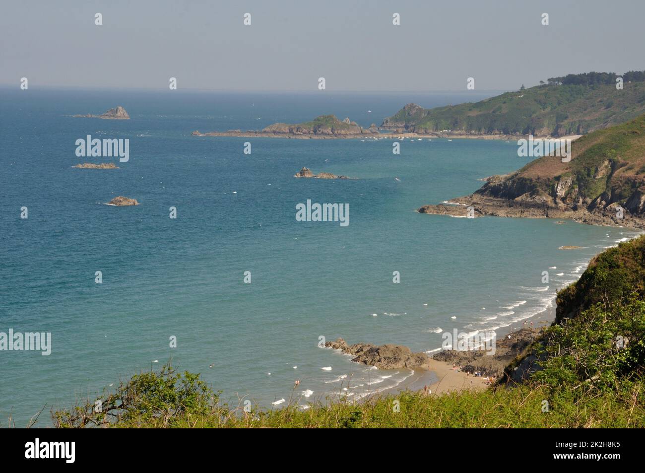 Plouha on the Brittany coast Stock Photo - Alamy