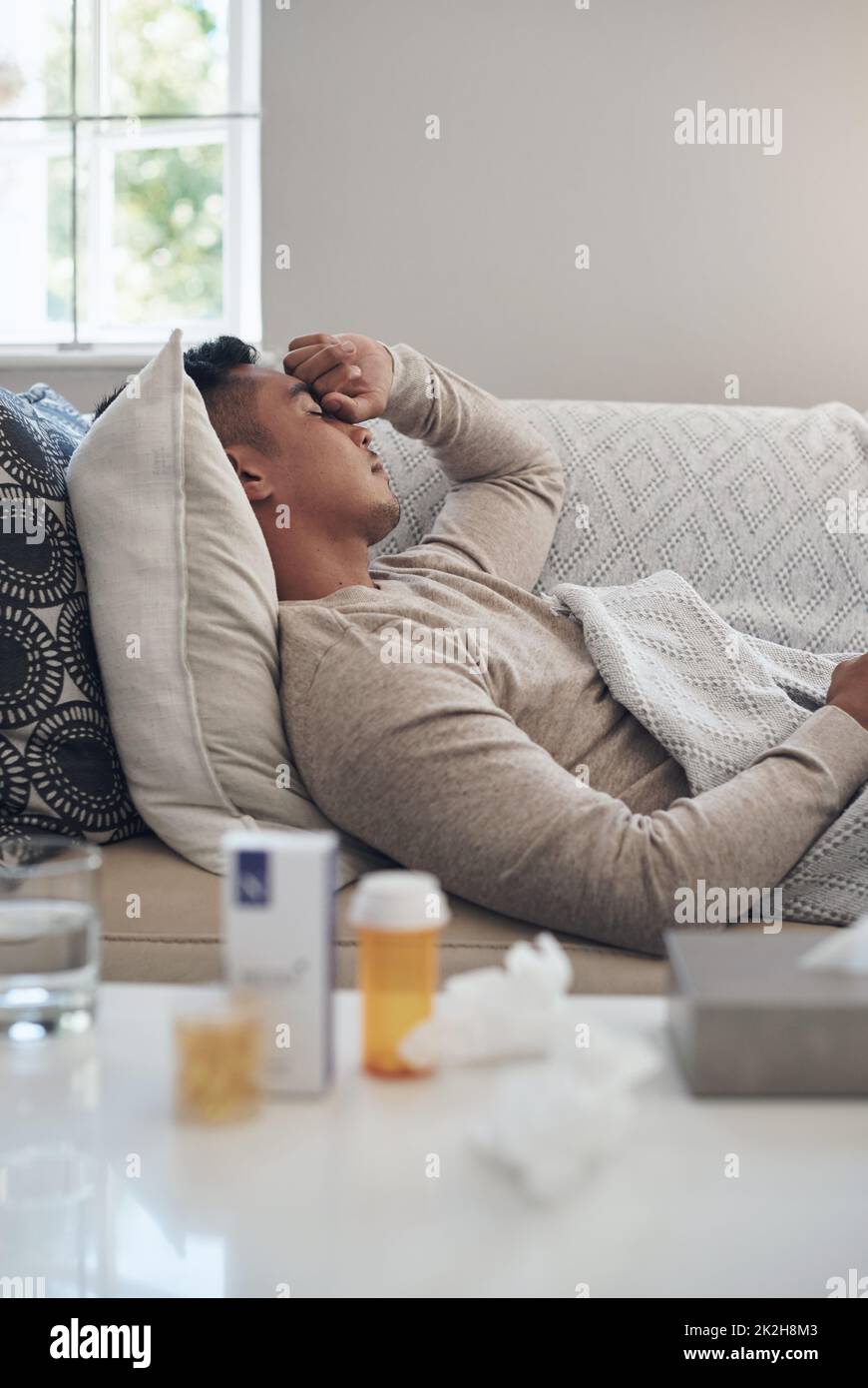 Man experiencing fever hires stock photography and images Alamy