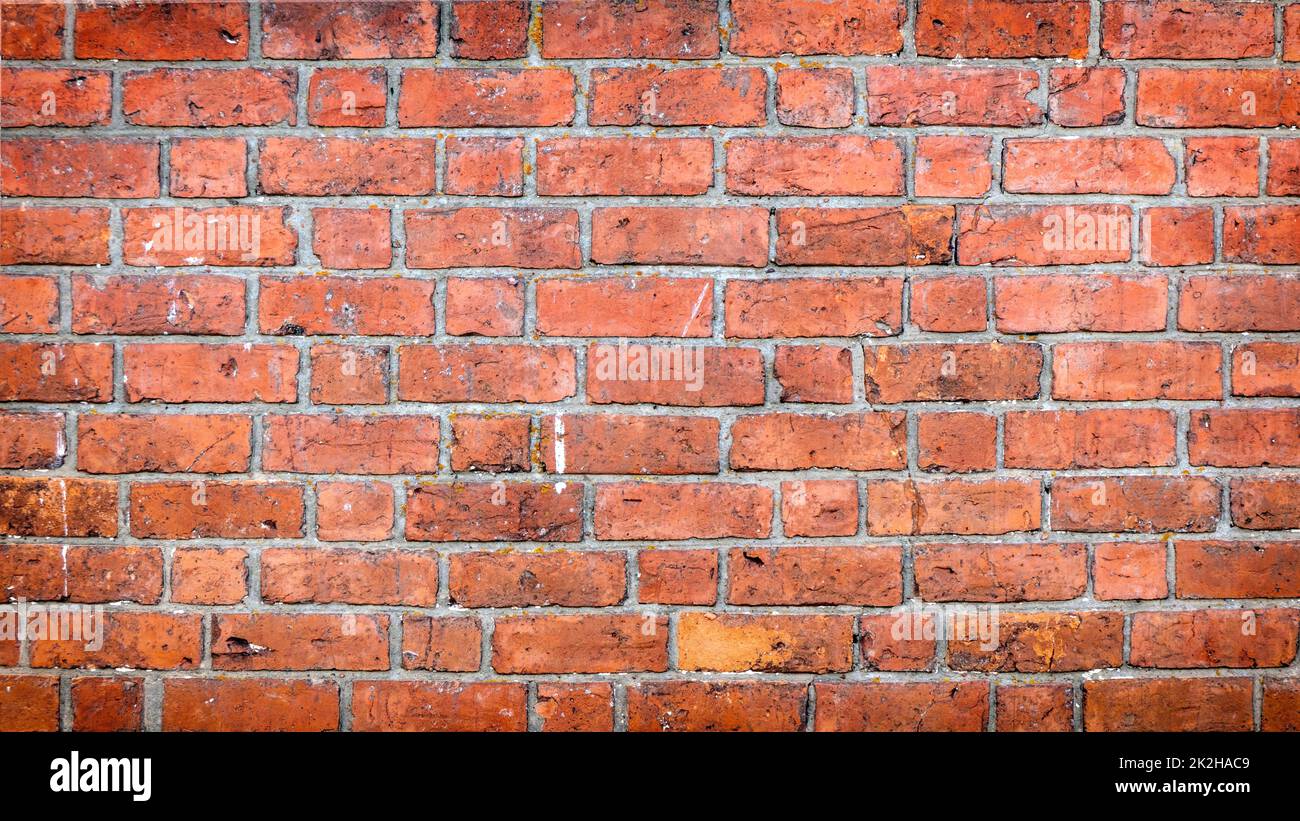 Background texture of red brick wall Stock Photo