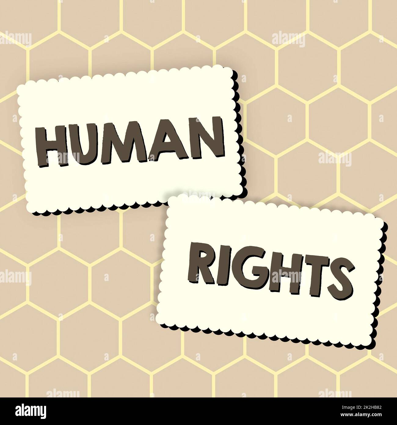 Protected Rights Sign Handwriting text Human Rights. Business showcase Moral Principles ...