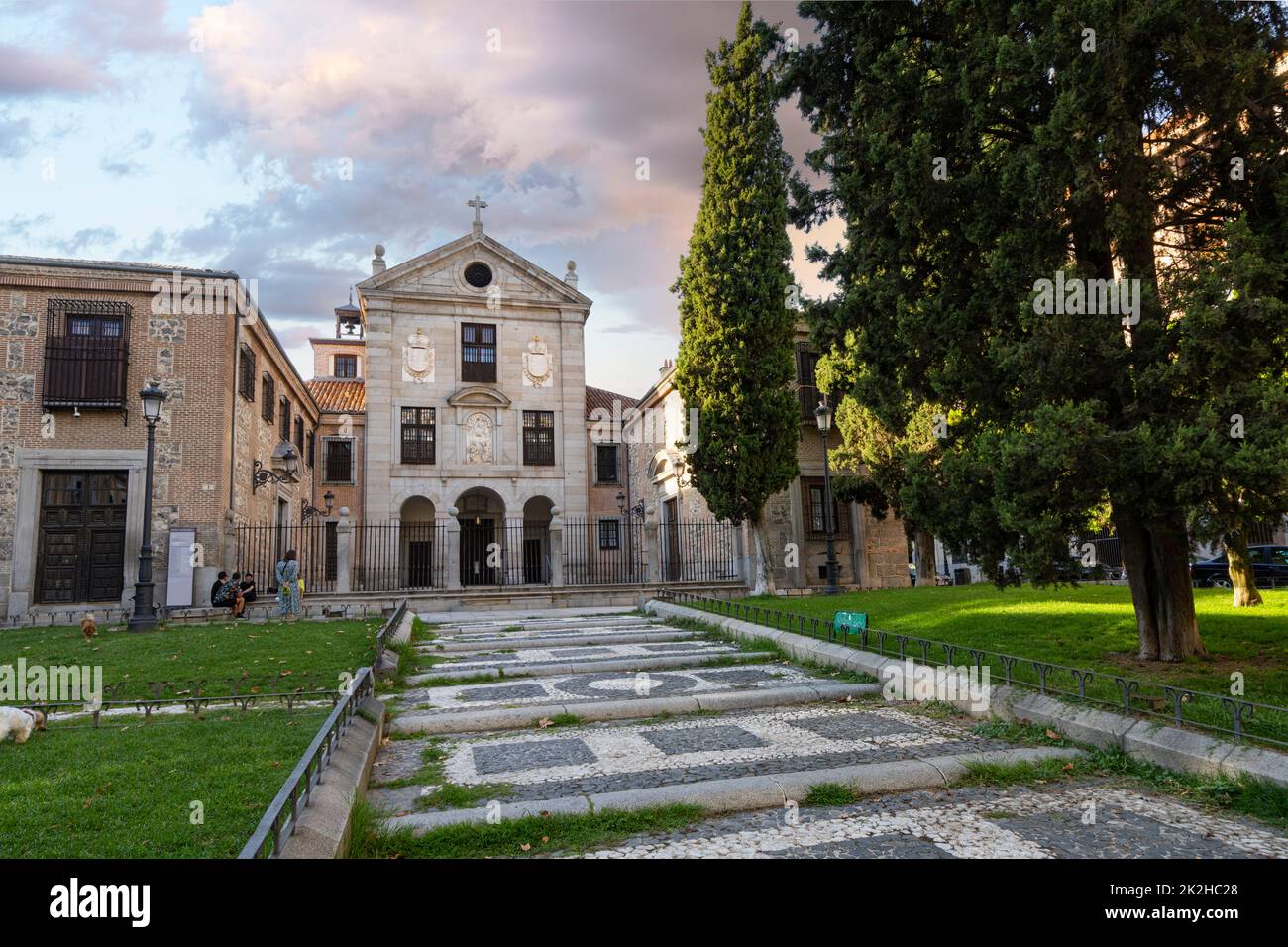 Madrid, Spain, September 2022. exterior view of the royal monastery of the incarnation in the city center Stock Photo