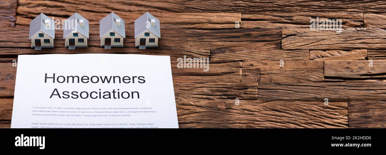 House Model Near HOA Rules And Regulations Stock Photo Alamy
