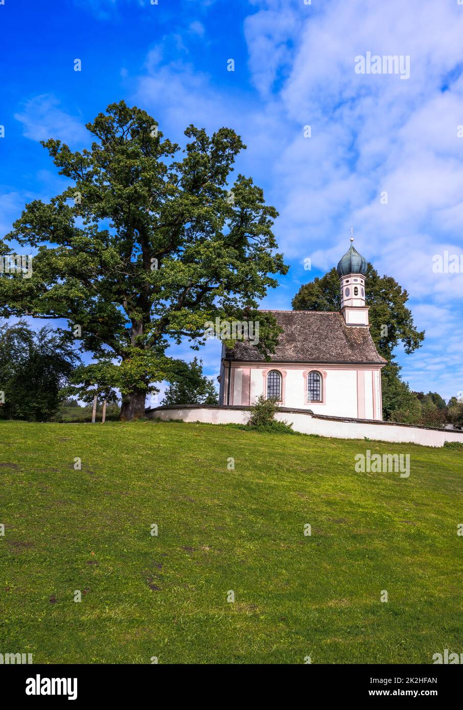 Baroque Church in Murnau Stock Photo