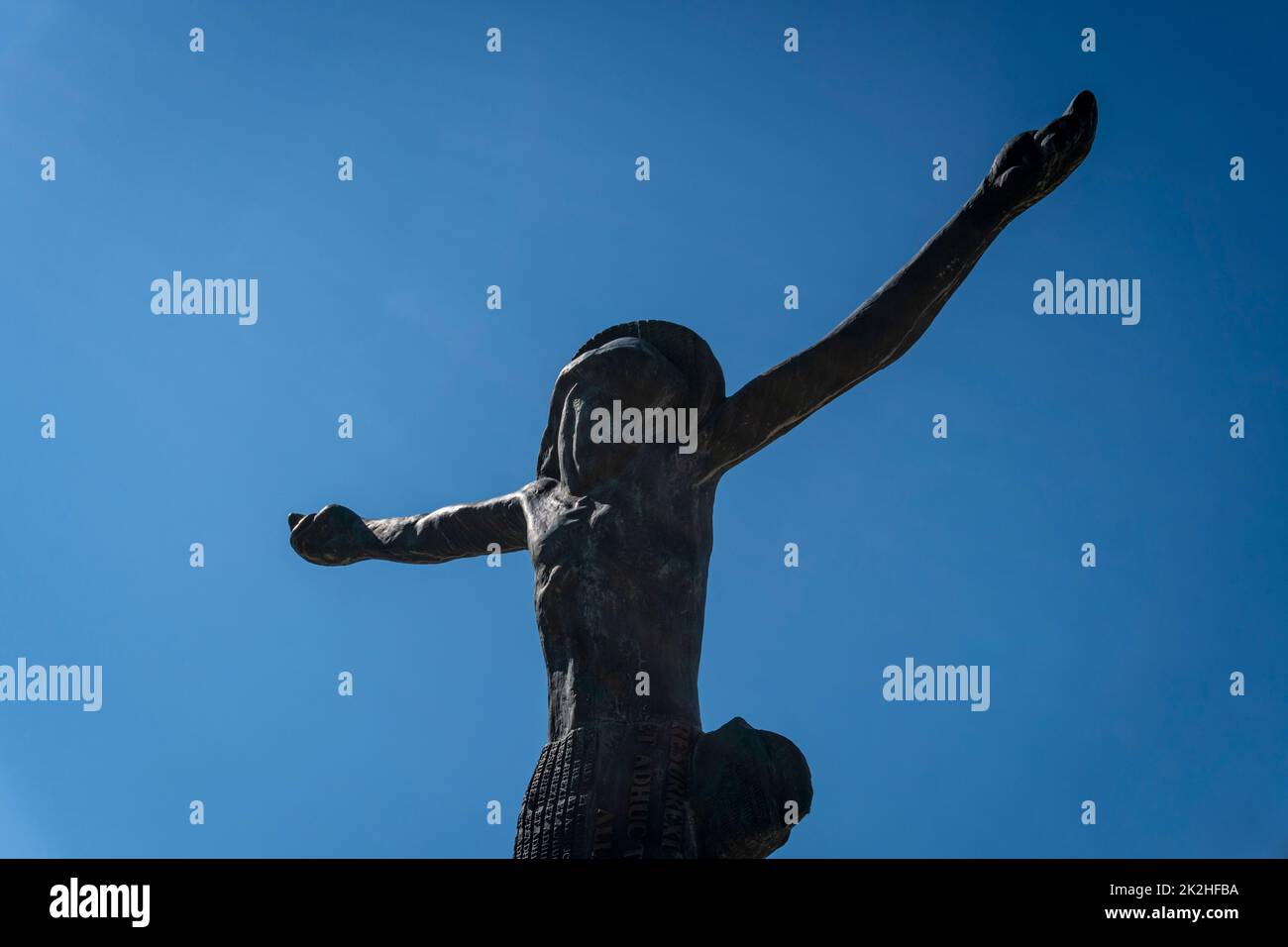 Risen Christ Statue, Medjugorje Stock Photo