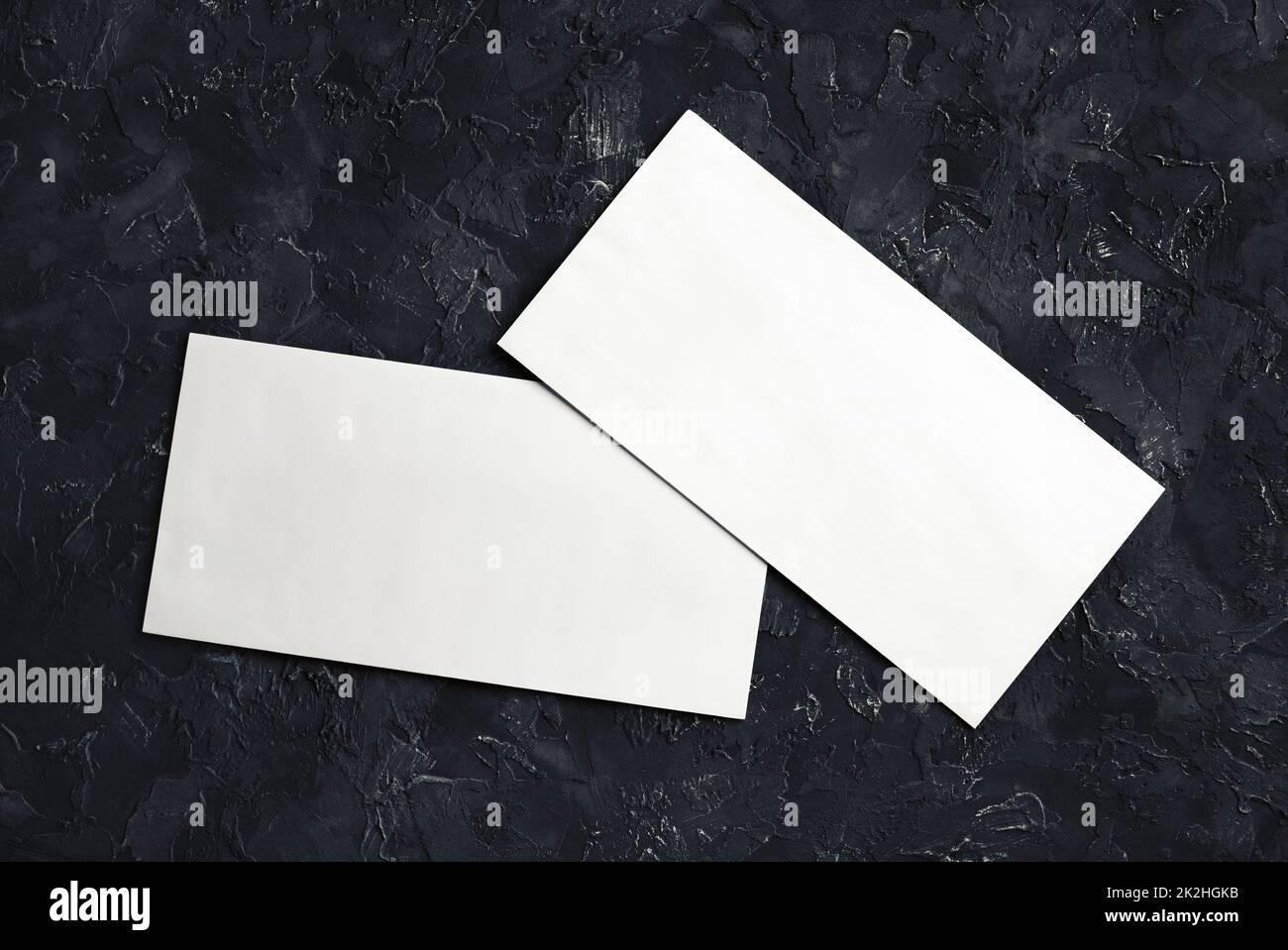 Blank white envelopes Stock Photo