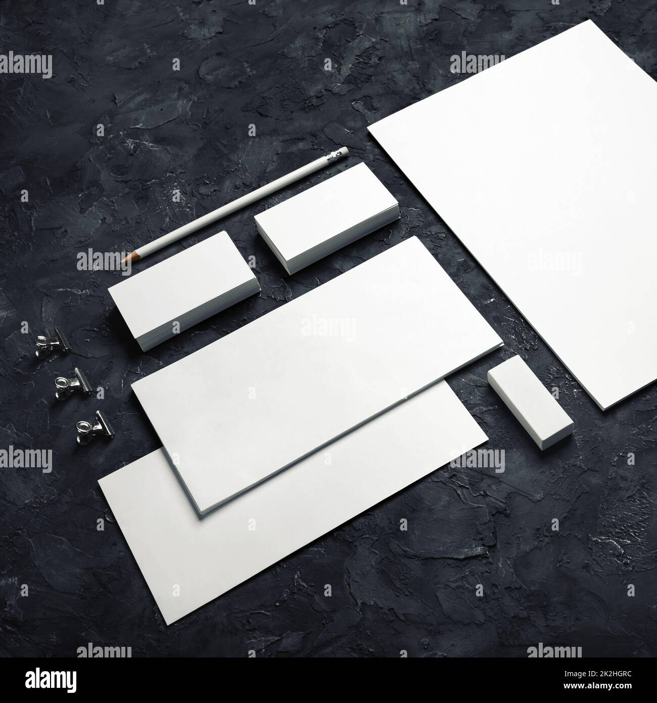 Blank stationery set Stock Photo - Alamy
