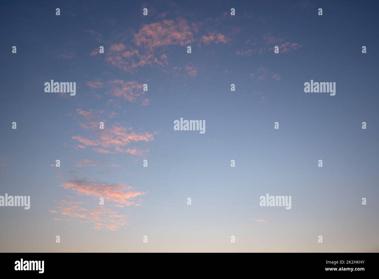 Sky with red-colored clouds Stock Photo