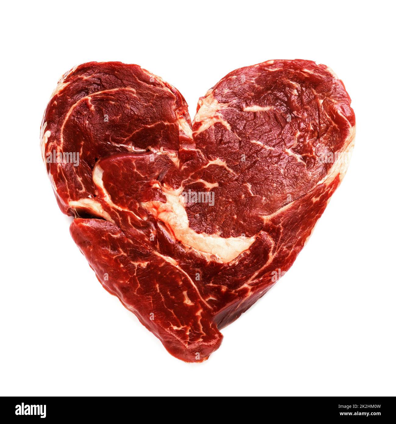Fresh raw beef meat in shape of heart Stock Photo Alamy