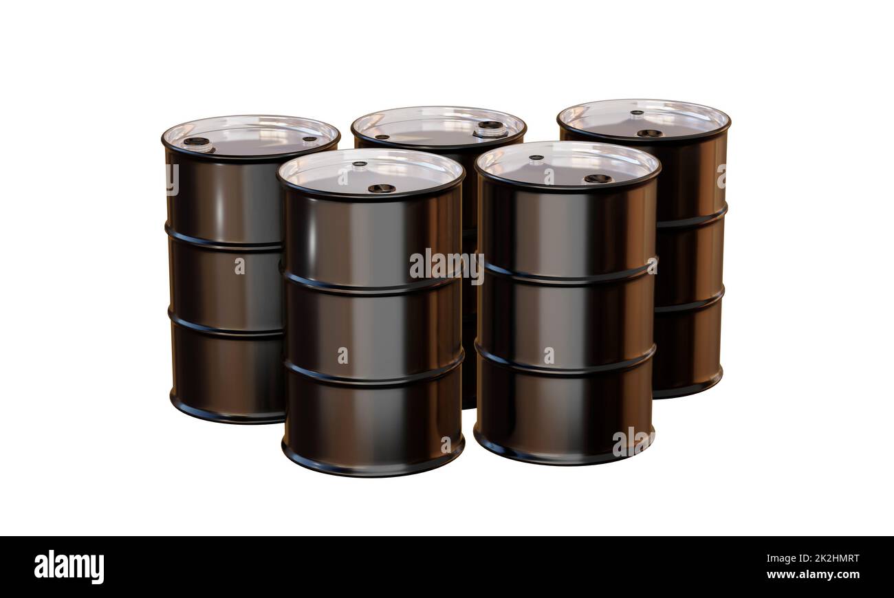 oil barrels Stock Photo